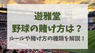 遊雅堂野球の賭け方は？ルールや賭け方の種類を解説！