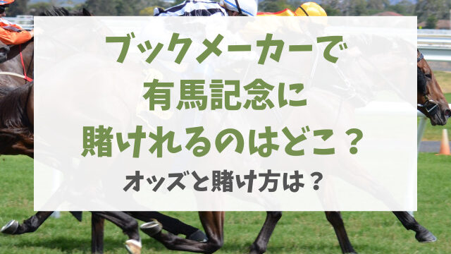 ブックメーカーで競馬有馬記念に賭けれるのはどこ？オッズと賭け方は？