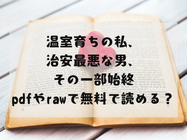 温室育ちの私、治安最悪な男、その一部始終pdfやrawで無料で読める？